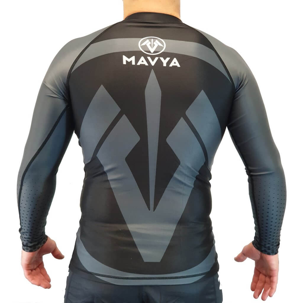 Mavya Legend Series Ranked Rash Guard - Black