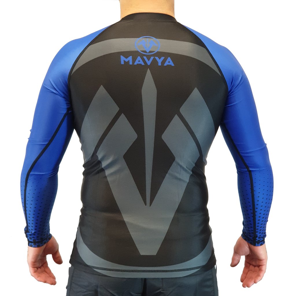 Mavya Legend Series Ranked Rash Guard - Blue