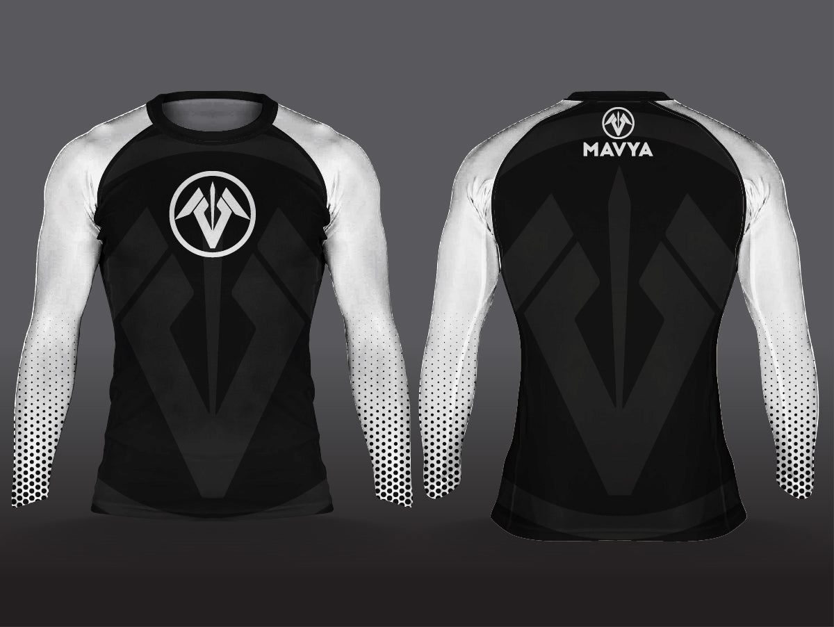 Mavya Legend Series Ranked Rash Guard - White