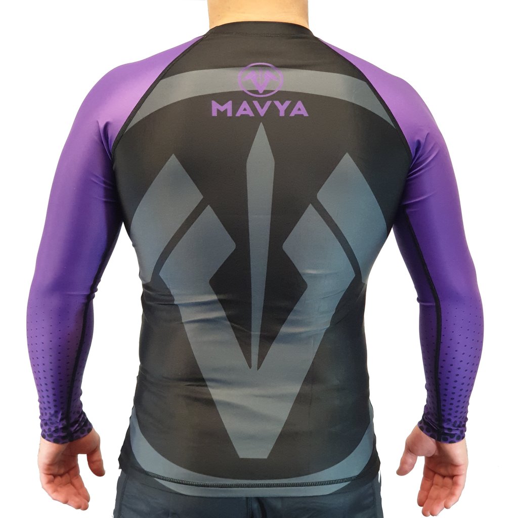 Mavya Legend Series Ranked Rash Guard - Purple